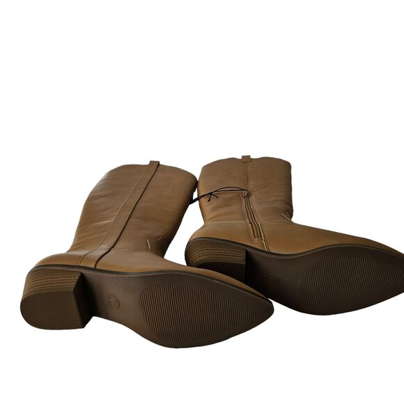 Universal Thread Womens Western Knee High Light Brown Memory Foam Boots Size 8 - Picture 5 of 13